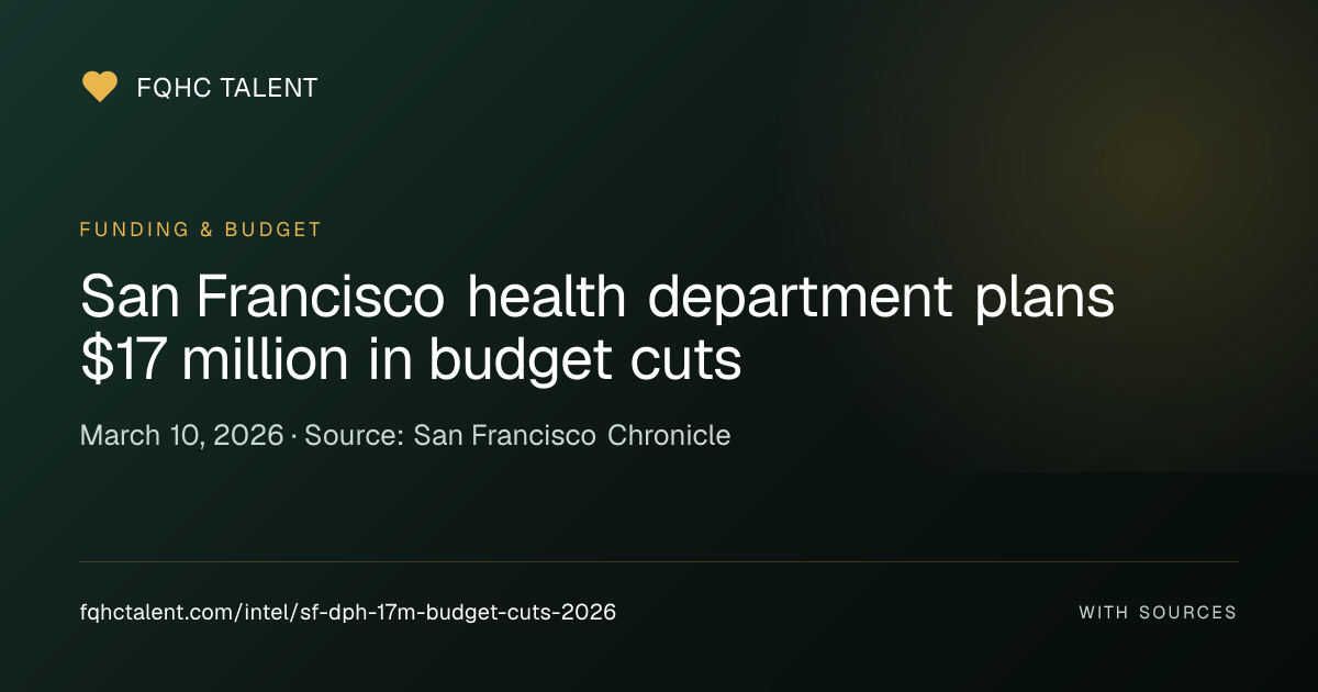 San Francisco Community Health Center: San Francisco DPH Announces $17M ...